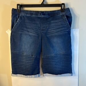 Men’s Epic Thread dark blue denim drawstring shorts size XL